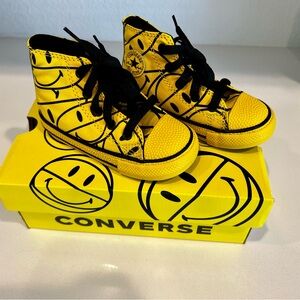 CONVERSE CHINATOWN MARKET HI CYBER YELLOW/BLACK INFANT SIZE 7